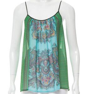 Clover Canyon Printed Silk Cami Top S | US 4